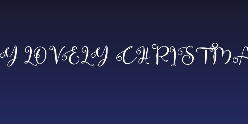 My Lovely Christmas Social Header