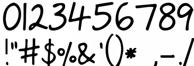 My Lucky Penny Font OTHER CHARS