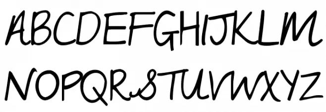 My Lucky Penny Font UPPERCASE