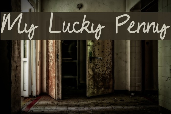 My Lucky Penny Font examples