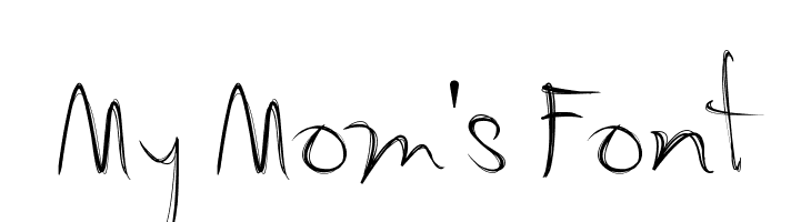 My Mom's Font  免费字体下载