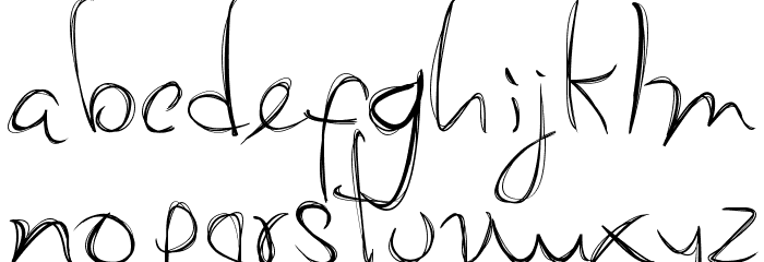 My Mom's Font Font LOWERCASE