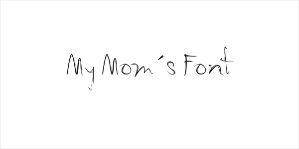 My Mom´s Font Logo