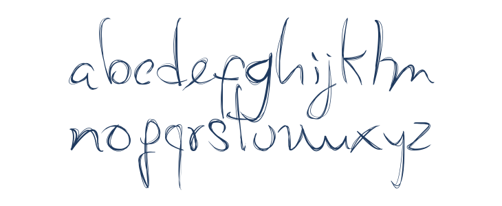 My Mom´s Font Lowercase