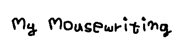 My Mousewriting  Скачать бесплатные шрифты