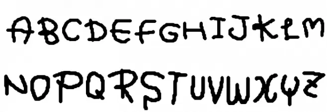 My Mousewriting Polices MAJUSCULES