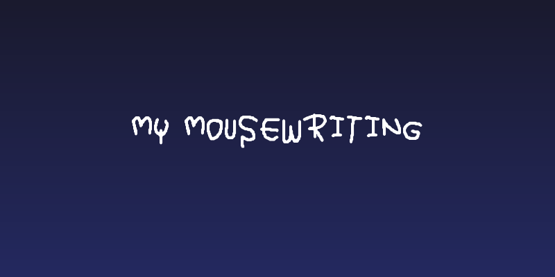 My Mousewriting Social Header