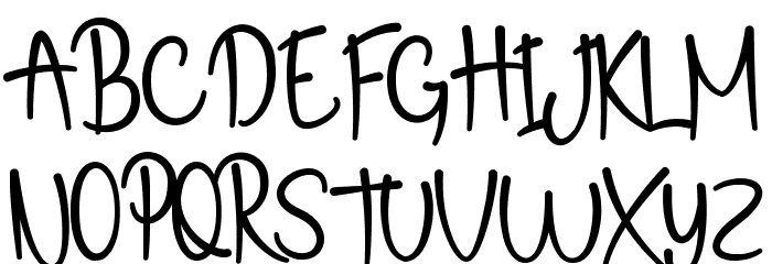 My Note Demo Bold Font UPPERCASE