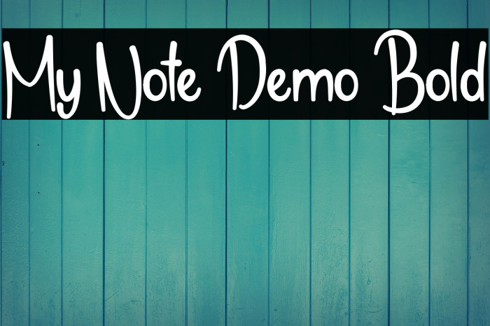 My Note Demo Bold Example 1