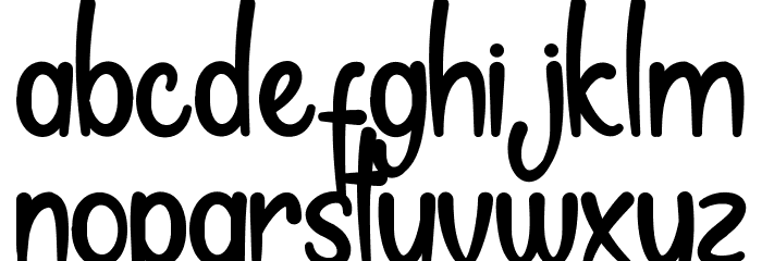 My Note Demo Bold Font LOWERCASE