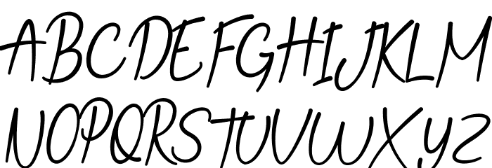My Note Demo Italic Font UPPERCASE