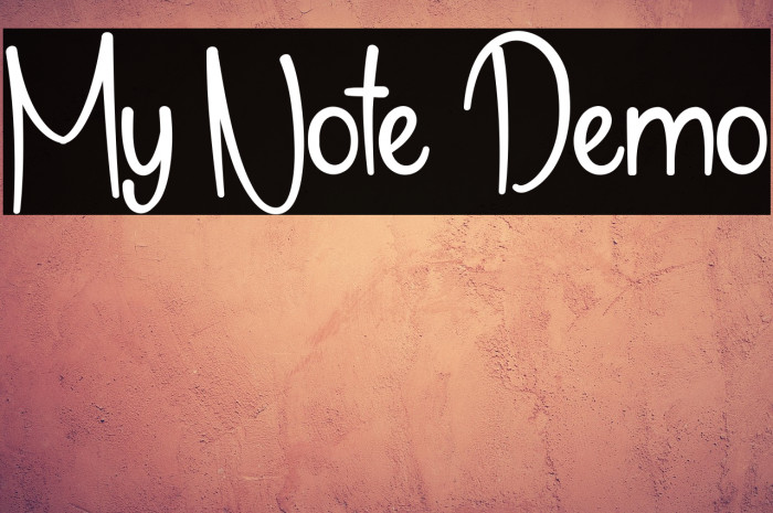 My Note Demo Example 2
