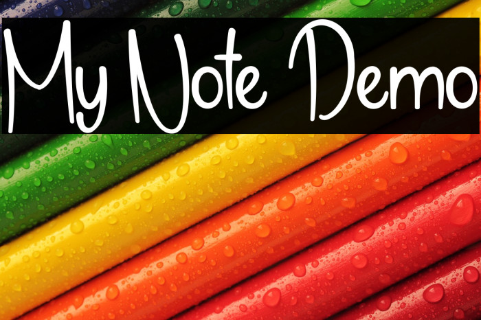 My Note Demo Example 3