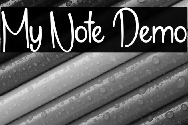 My Note Demo Example 3