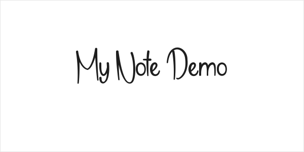 My Note Demo Logo