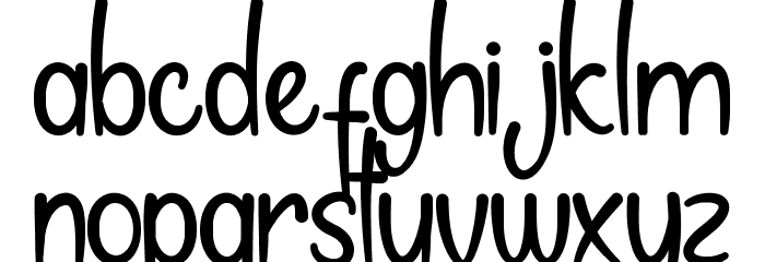 My Note Demo Font LOWERCASE