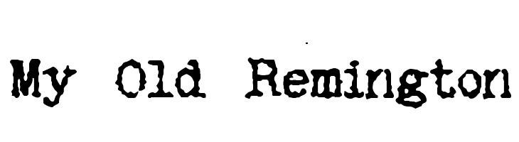 My Old Remington  les polices de caractères gratuit tlcharger