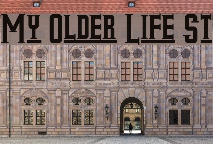 My Older Life St Font examples