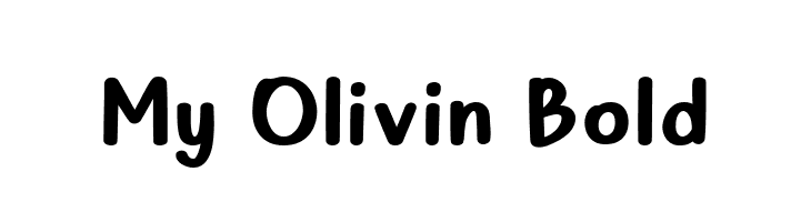 My Olivin Bold  Free Fonts Download