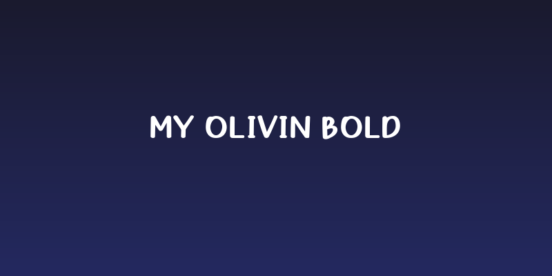 My Olivin Bold Social Header
