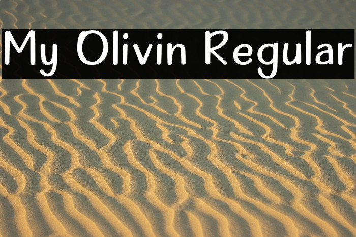 My Olivin Regular Example 3