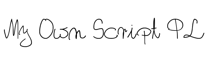 My Own Script PL 字体