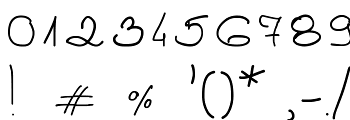 My Own Script PL Font OTHER CHARS