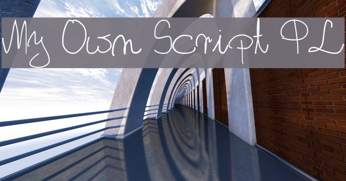 My Own Script PL Font examples