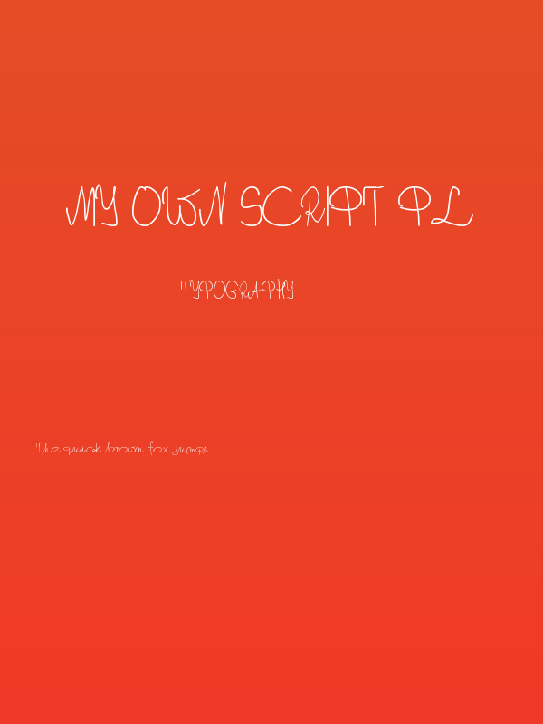 My Own Script PL Poster