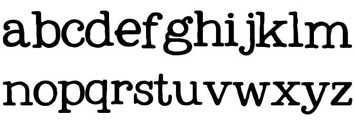 My Own Topher Font LOWERCASE