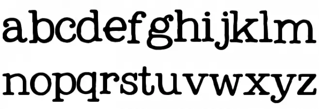 My Own Topher Schriftart Kleinbuchstaben