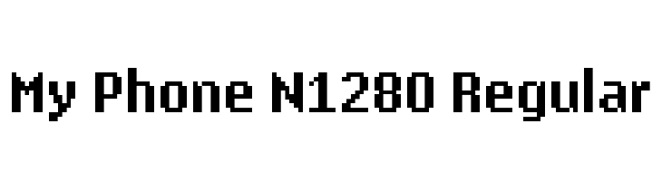 My Phone N1280 Regular  नि: शुल्क फ़ॉन्ट्स डाउनलोड