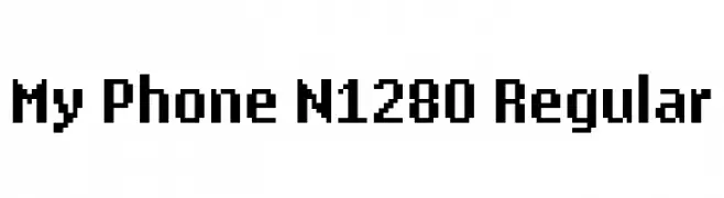 My Phone N1280 Regular  Fuentes Gratis Descargar