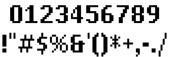 My Phone N1280 Regular Font OTHER CHARS