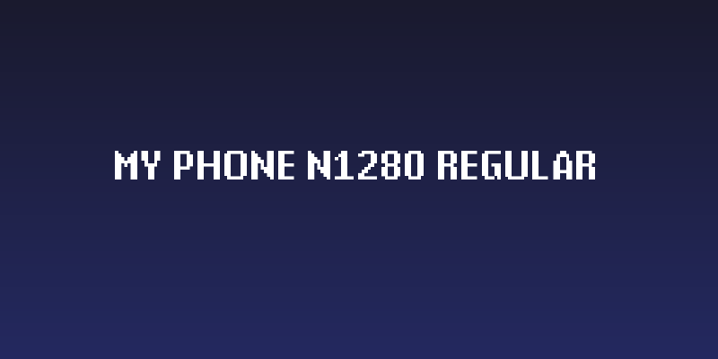 My Phone N1280 Regular Social Header