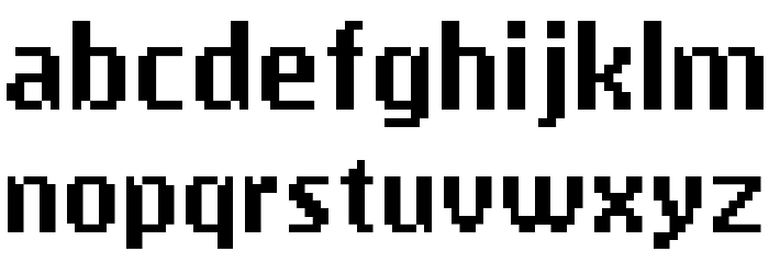 My Phone N1280 Regular Font LOWERCASE