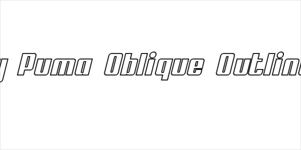 My Puma Oblique Outlined Logo