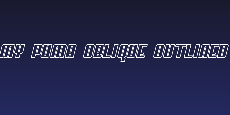 My Puma Oblique Outlined Social Header