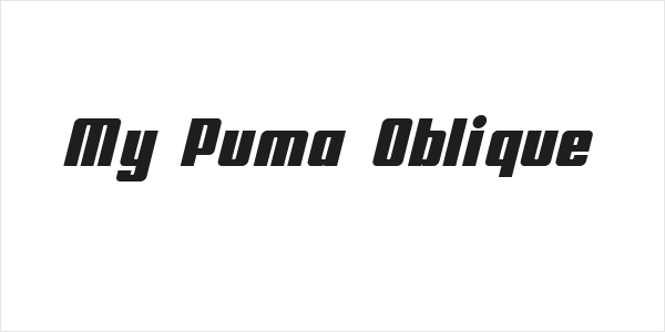 My Puma Oblique Logo