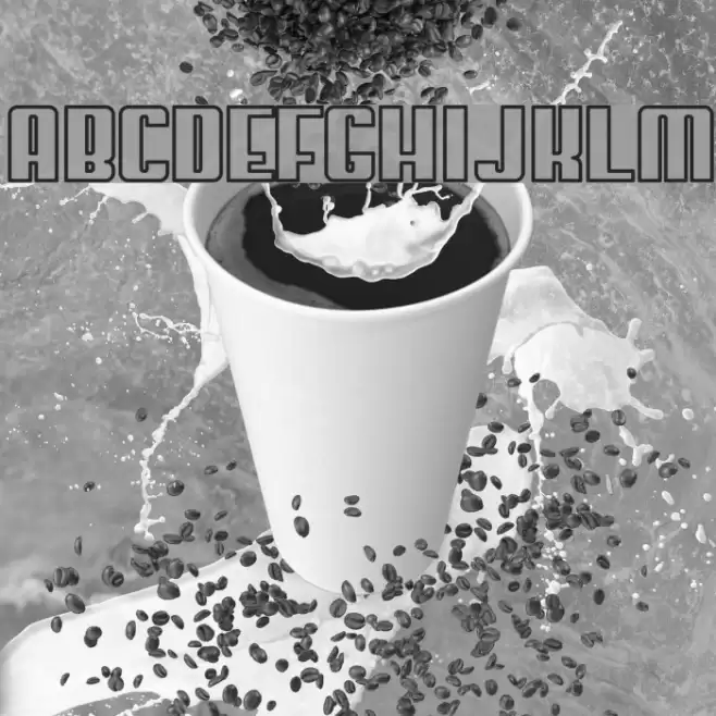 My Puma Outlined Font examples