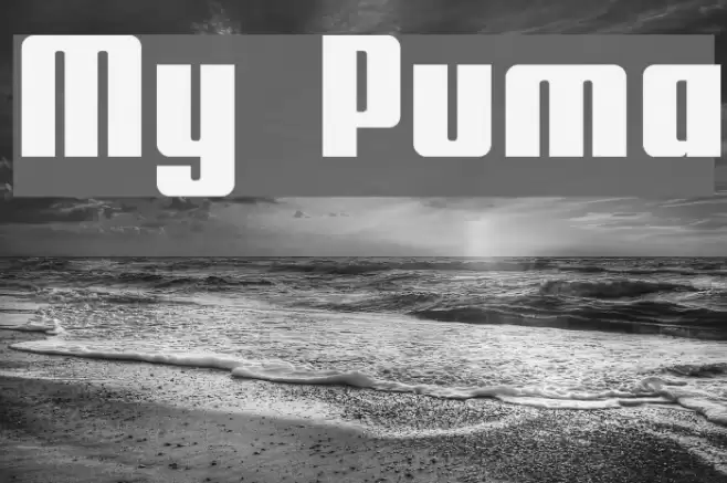 My Puma Font examples
