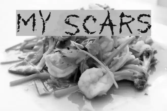 My Scars Font examples