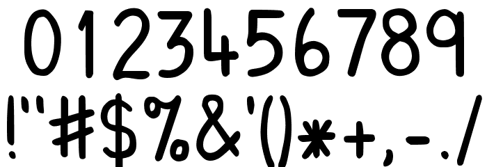My School Font PG Font OTHER CHARS