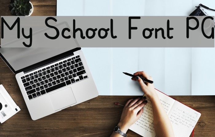 My School Font PG Font examples