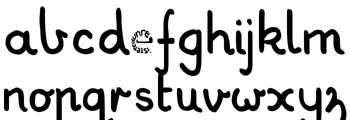 My School Font PG Font LOWERCASE