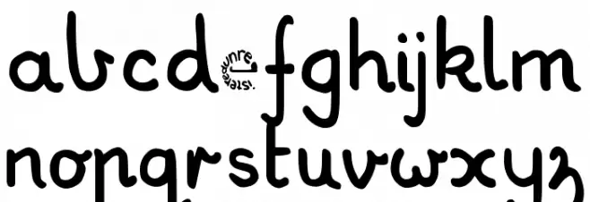 My School Font PG Caratteri MINUSCOLO