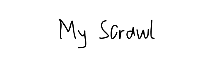 My Scrawl  नि: शुल्क फ़ॉन्ट्स डाउनलोड