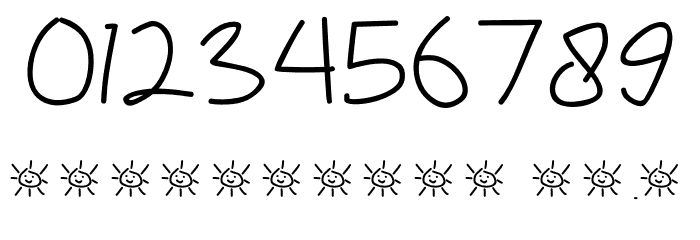 My Scrawl Font OTHER CHARS