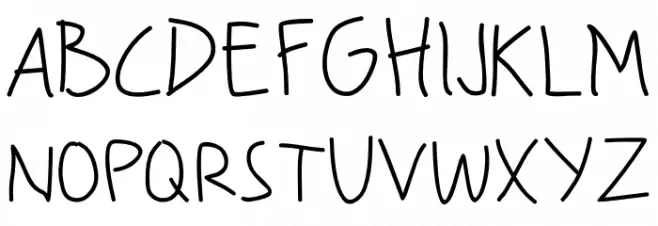 My Scrawl Schriftart Groß