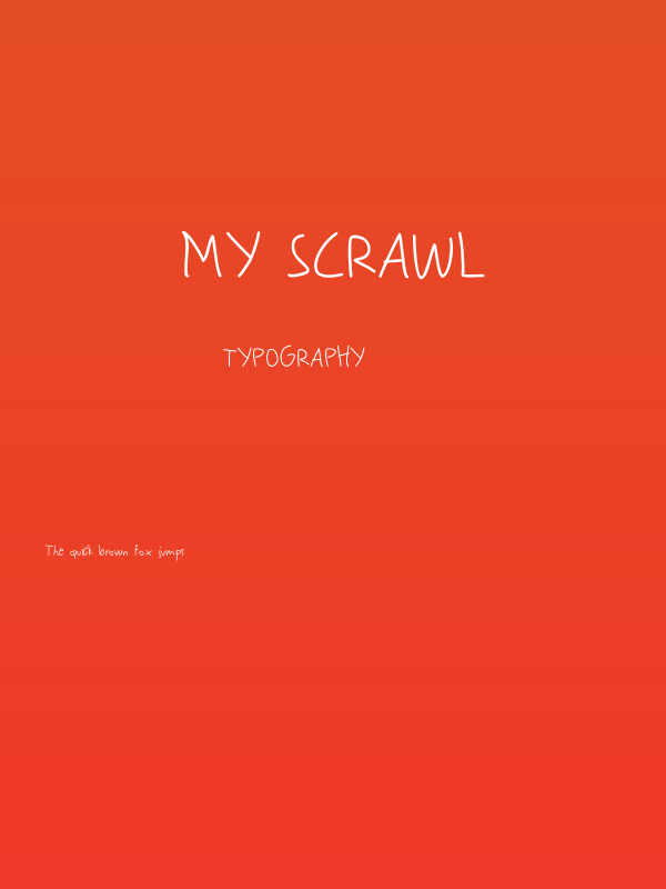 My Scrawl Poster